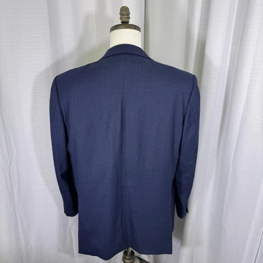 Ermenegildo Zegna Matt Hunter 44R (EU 54R) Wool Blazer‎ Suit Jacket Navy *READ*